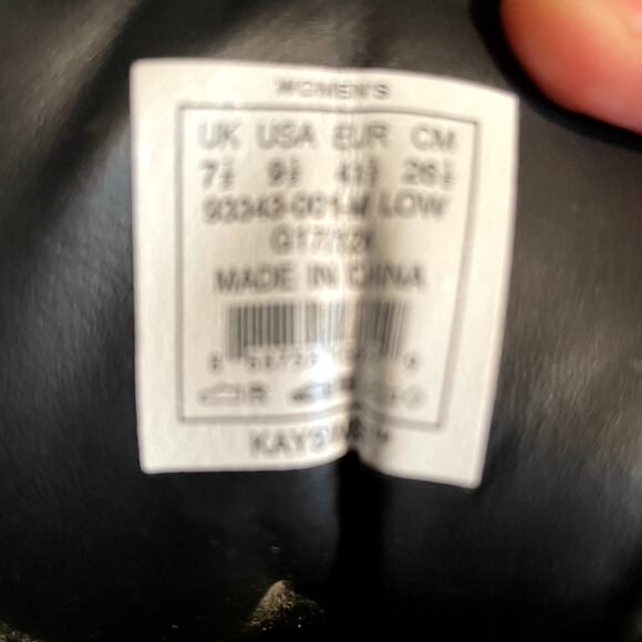 K Swiss Size 7.5 Women's Sneaker Court Style low Black  shoe Kayswiss - Picture 12 of 12